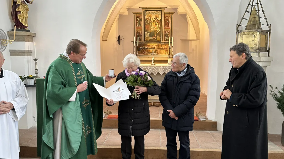 40jähriges Mesnerjubiläum – Rosa Böckl, Mesnerin der Filialkirche St. Michael Hanfeld