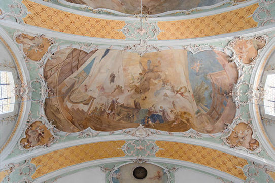 St. Josef, Starnberg, Deckenfresco Hl. Josef